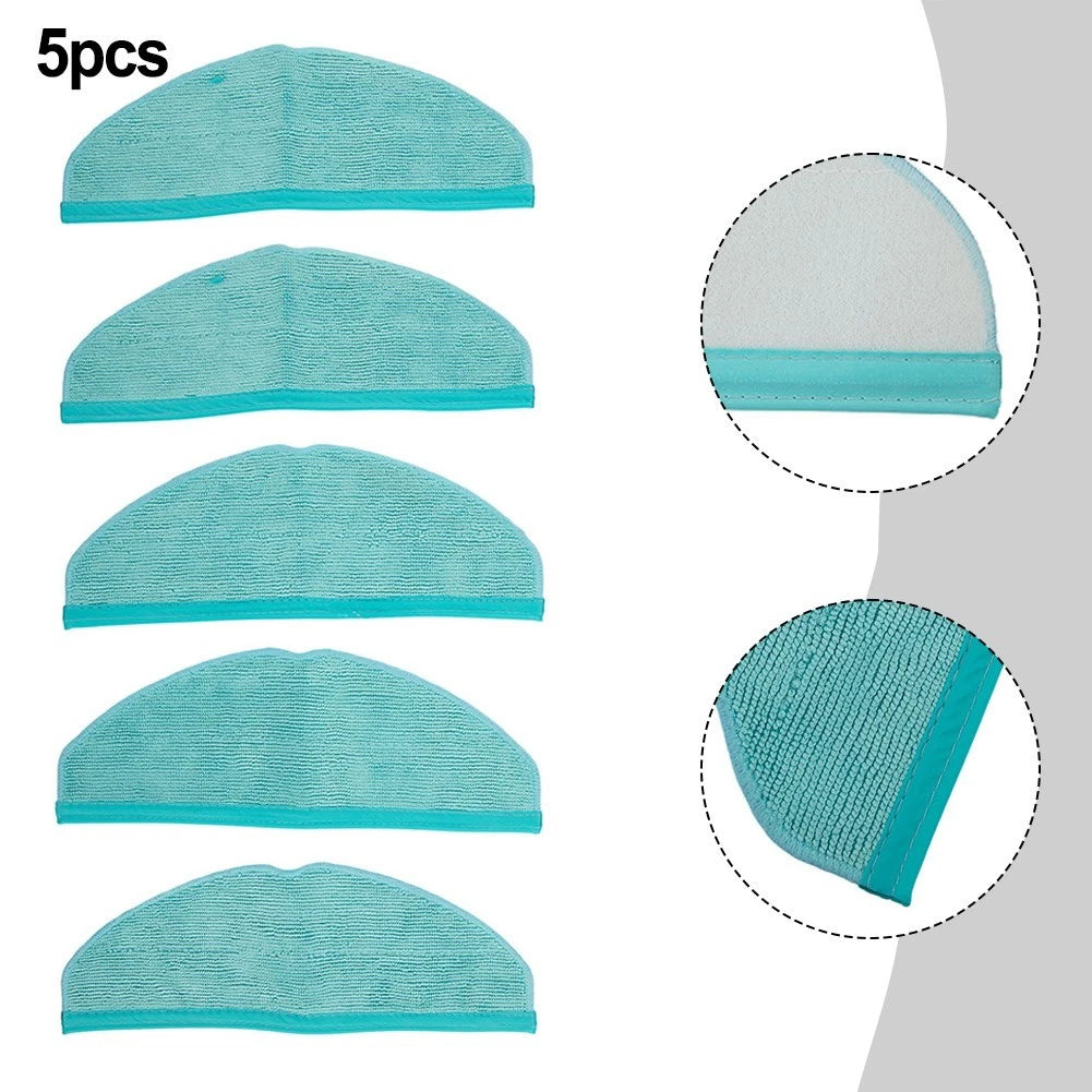 5 Mop Cloths for Conga 8090, Ultra 9090 AI Vacuum Cleaner Replacement