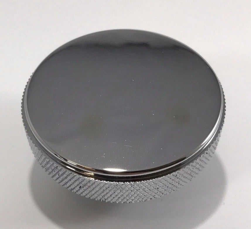 Radiator Cap Chrome Aluminum Smooth 16 Lb for Hot Rod Rat Rod Custom