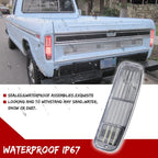 Set of 2 Clear Lens Taillights with LED for Ford F150 F250 F350 Bronco