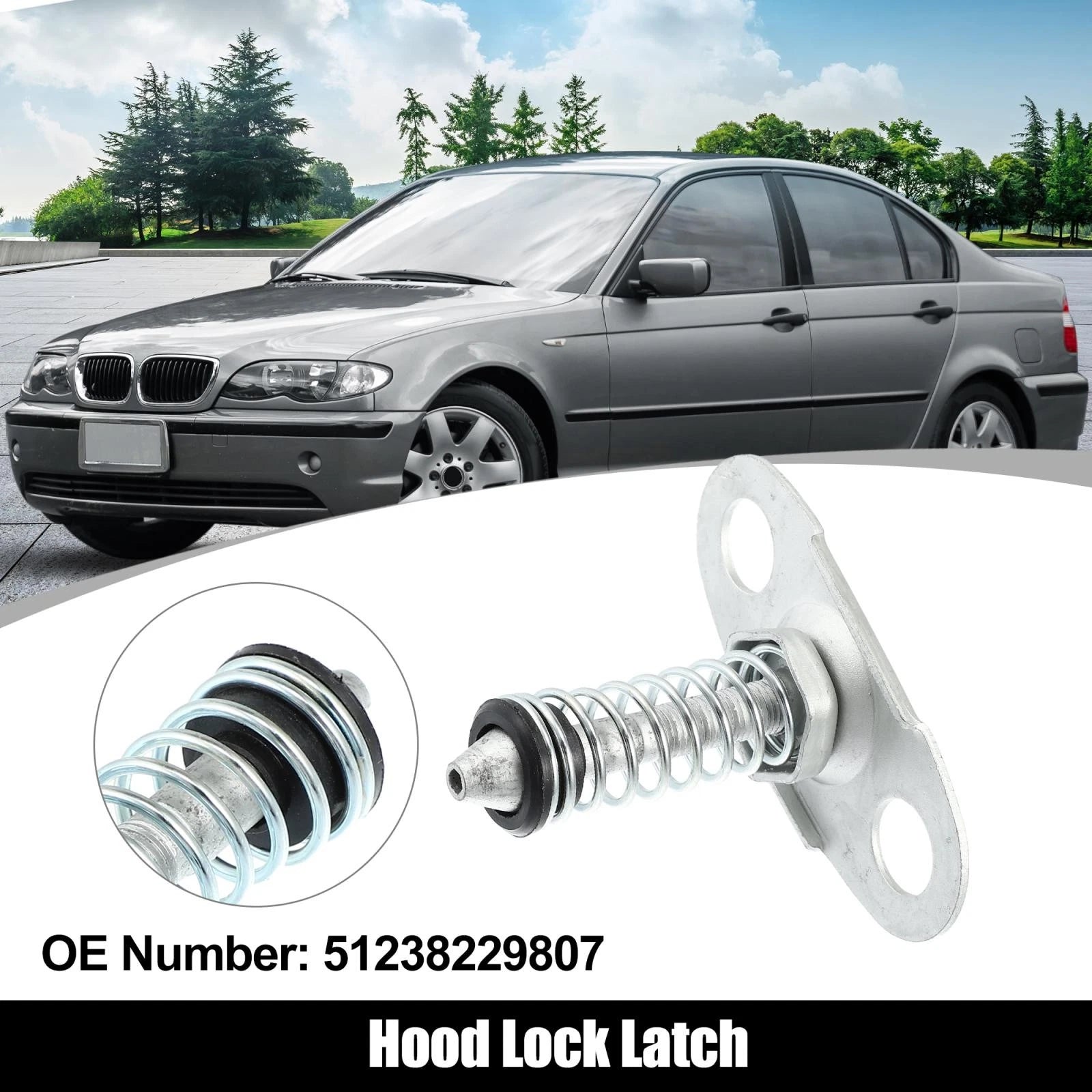 Hood Latch Lock 51238229807 for BMW E46 E52 E53 (1999–2006)