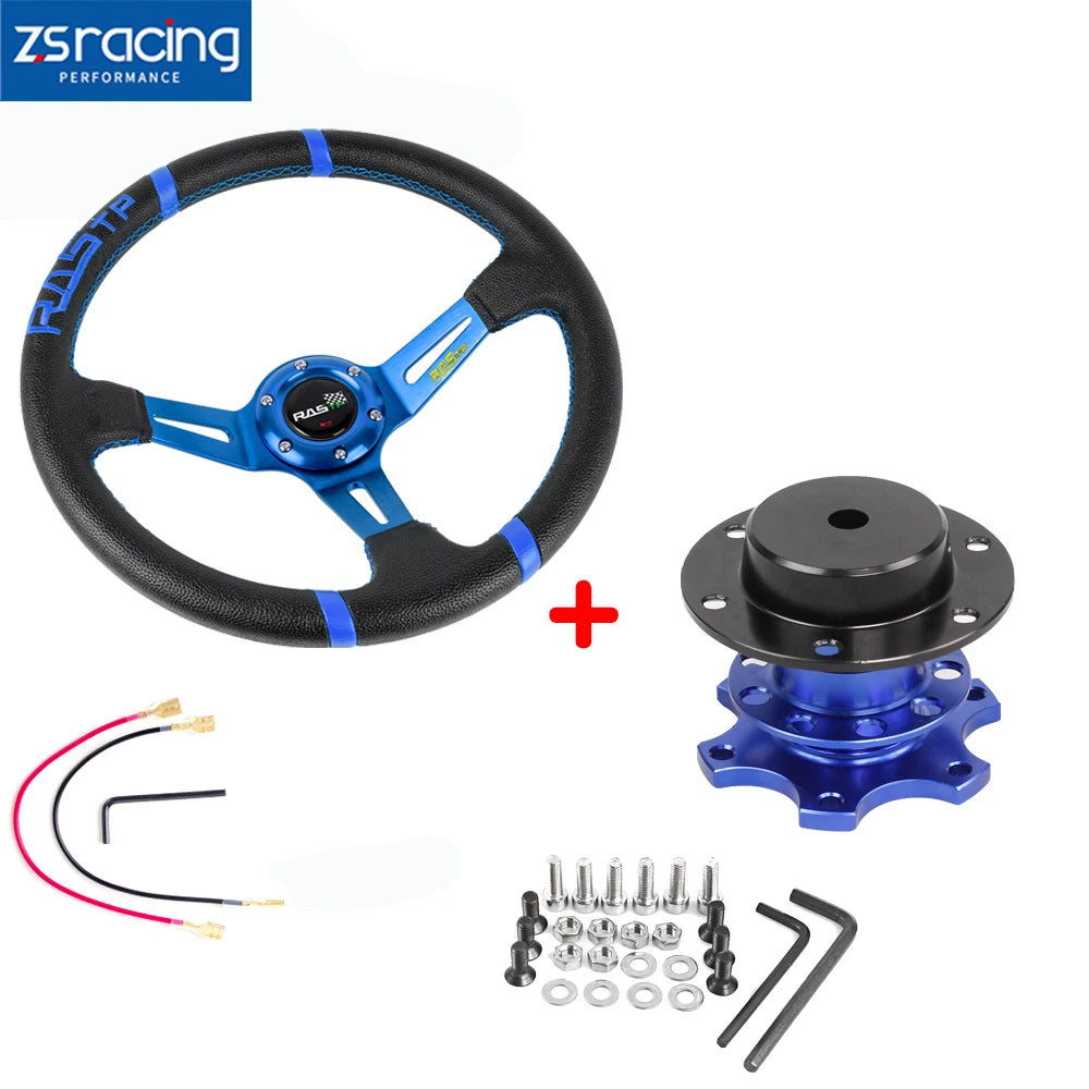 14" Deep Dish Drifting Steering Wheel for Racing Car