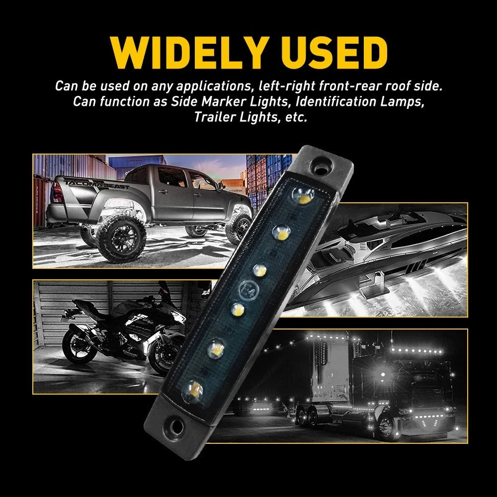 Side Smoked Marker Lights for Truck Trailer (12V)