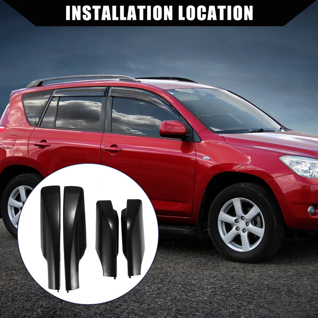 Set of 4 Roof Rack Rails End Cap Covers for Toyota 