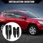 Set of 4 Roof Rack Rails End Cap Covers for Toyota 