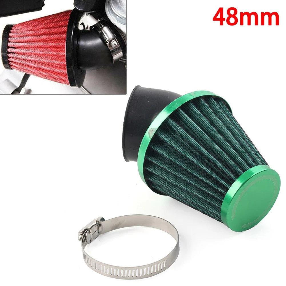 Air Intake Filter Cleaner for Universal Vehicles (48mm) Rubber Bend Inlet