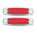 2X Red 12LED Sealed Side Marker Clearance Light for Trailer