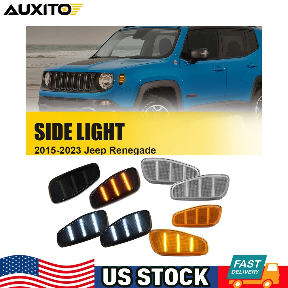 LED Front Fender Side Marker Light for Jeep Renegade (2015–2023)