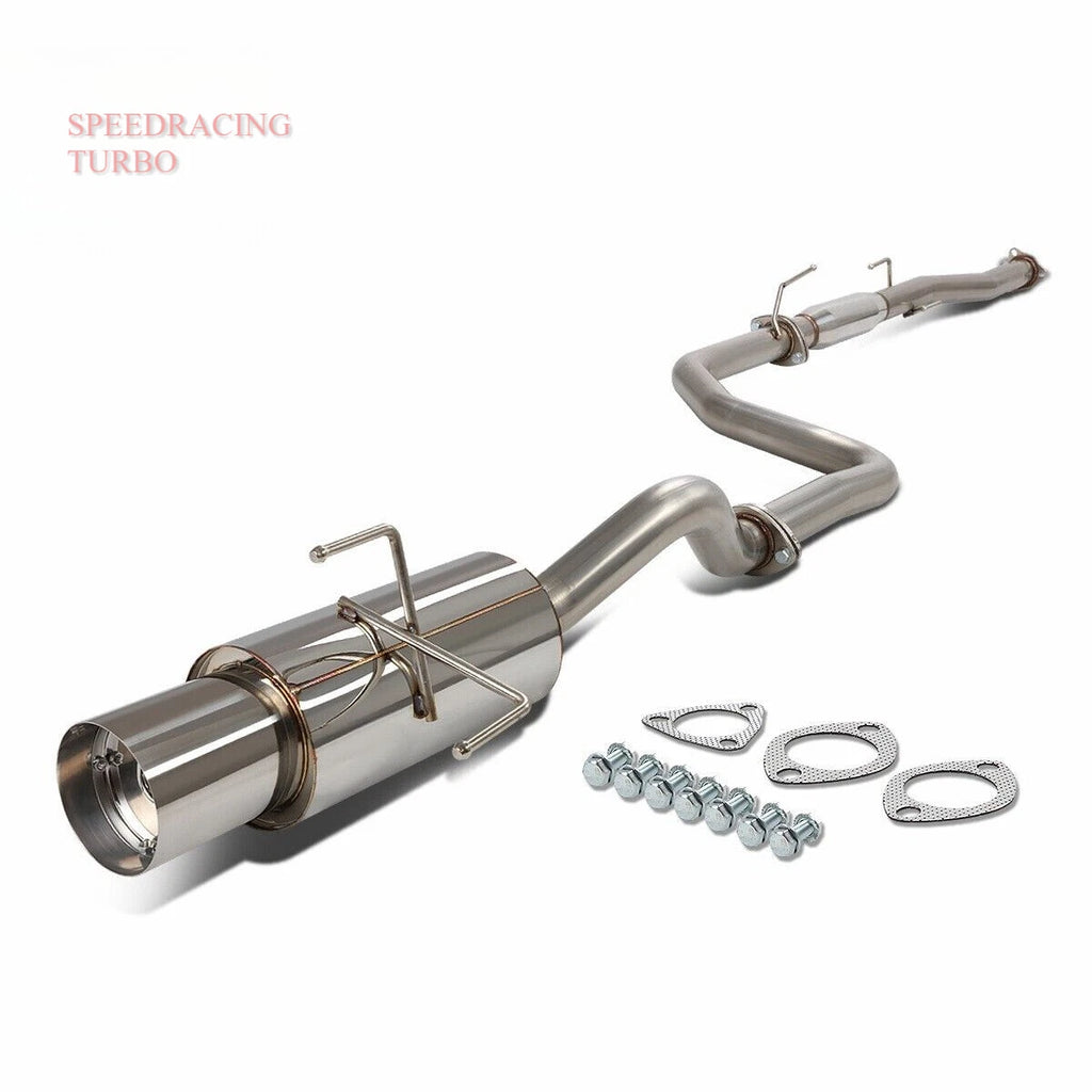 Catback Exhaust Muffler for Honda Civic Si/DX 1992–1995 (4" Tip)