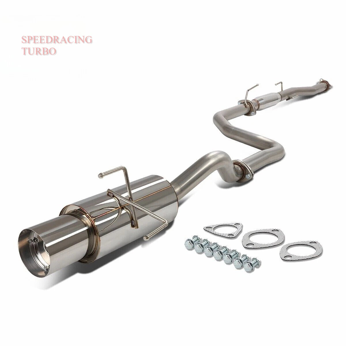 Catback Exhaust Muffler for Honda Civic Si/DX 1992–1995 (4" Tip)