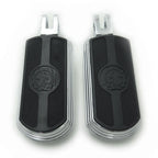 Skull Rubber Footpeg Set for Triumph Legend (1999–2001) Chrome
