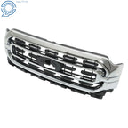 Front Bumper Grille for Ford F150 XLT (2021-2022) Black Chrome