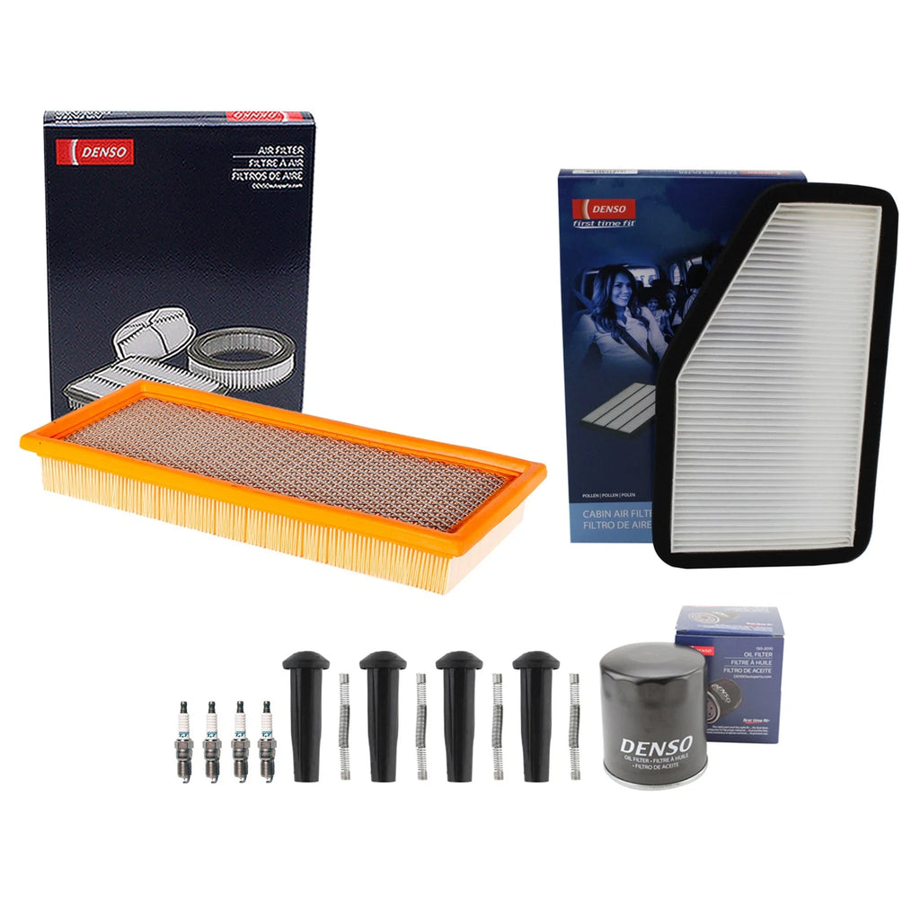 Denso Tune Up Kit 4 Spark Plugs & Boots for Mazda Tribute (2001–2008)