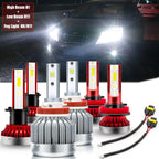 6000K LED Headlights High Low and Fog Light Bulbs for Kia Optima (2011–2013)