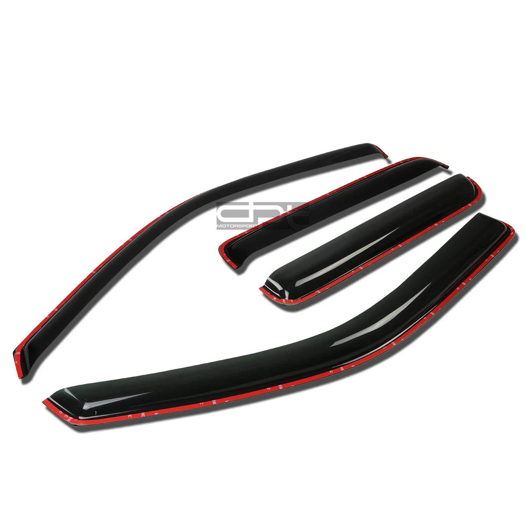 Set of 4 Smoke In-Channel Window Visors for Colorado/Canyon (2004–2012)