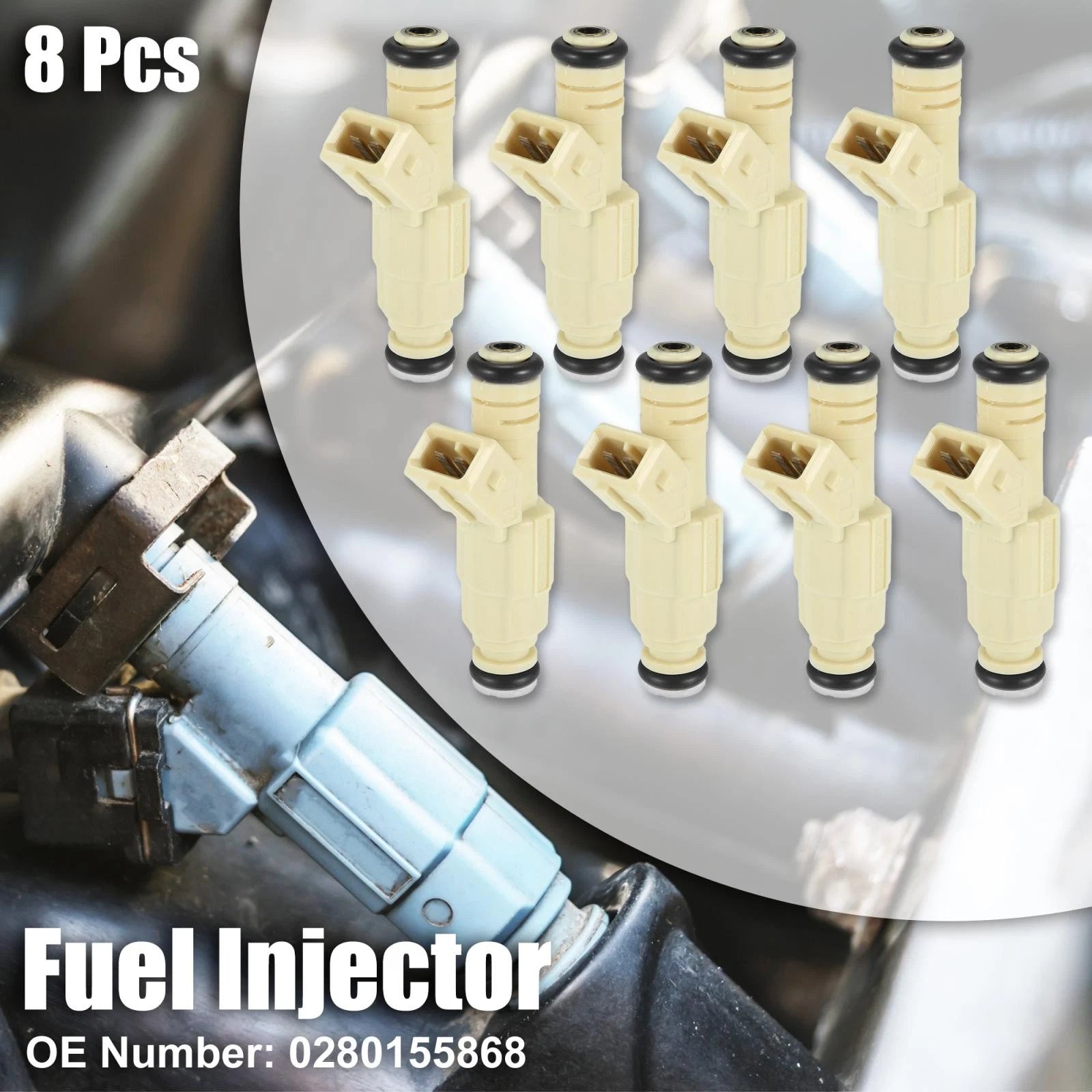 8Pcs Fuel Injector 0280155868 for Chevy Impala SS Monte Carlo SS (2004–2005)