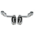 1-1/4" Long Angled Highway Bar Engine Guard Footpegs for Harley