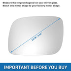Heated Mirror Glass for Volkswagen Touareg (2002–2006)