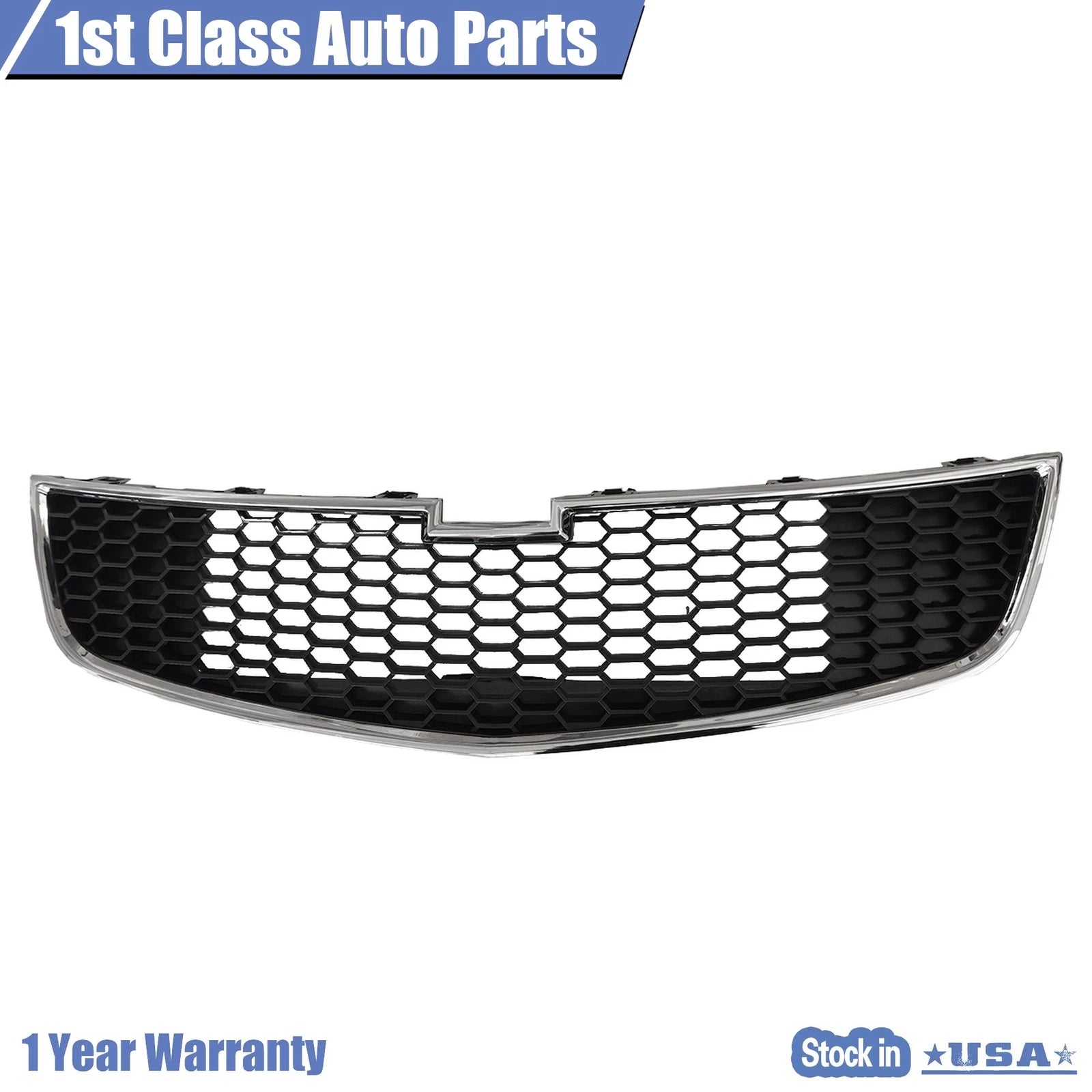 Front Lower Bumper Grille with Chrome Trim for Chevrolet Cruze (2011-2014)