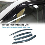 Window Deflectors for Hyundai Sonata (2020–2024) - Side Window Vent Visors Black