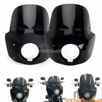 12" Headlight Fairing Windshield Kit for Harley Softail Street Bob (2018-2020)