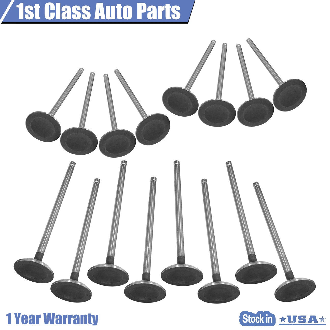 16PCS Engine Valves Kit for Subaru 2.2L 2.5L SOHC (1999–2011)