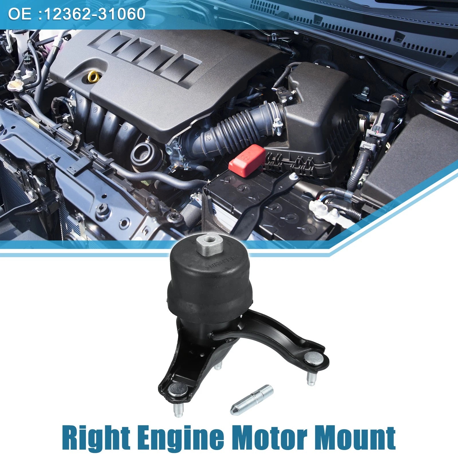 Engine Motor Mount Right & Transmission Mount for Toyota Highlander (2008–2011)