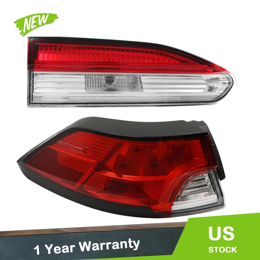 Tail Light Set for Toyota Corolla Cross (2022–2023) Inner + Outer Red