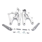 Silver Front Driver Foot Peg Rest Bracket for Yamaha YZF R1 (2015–2018)