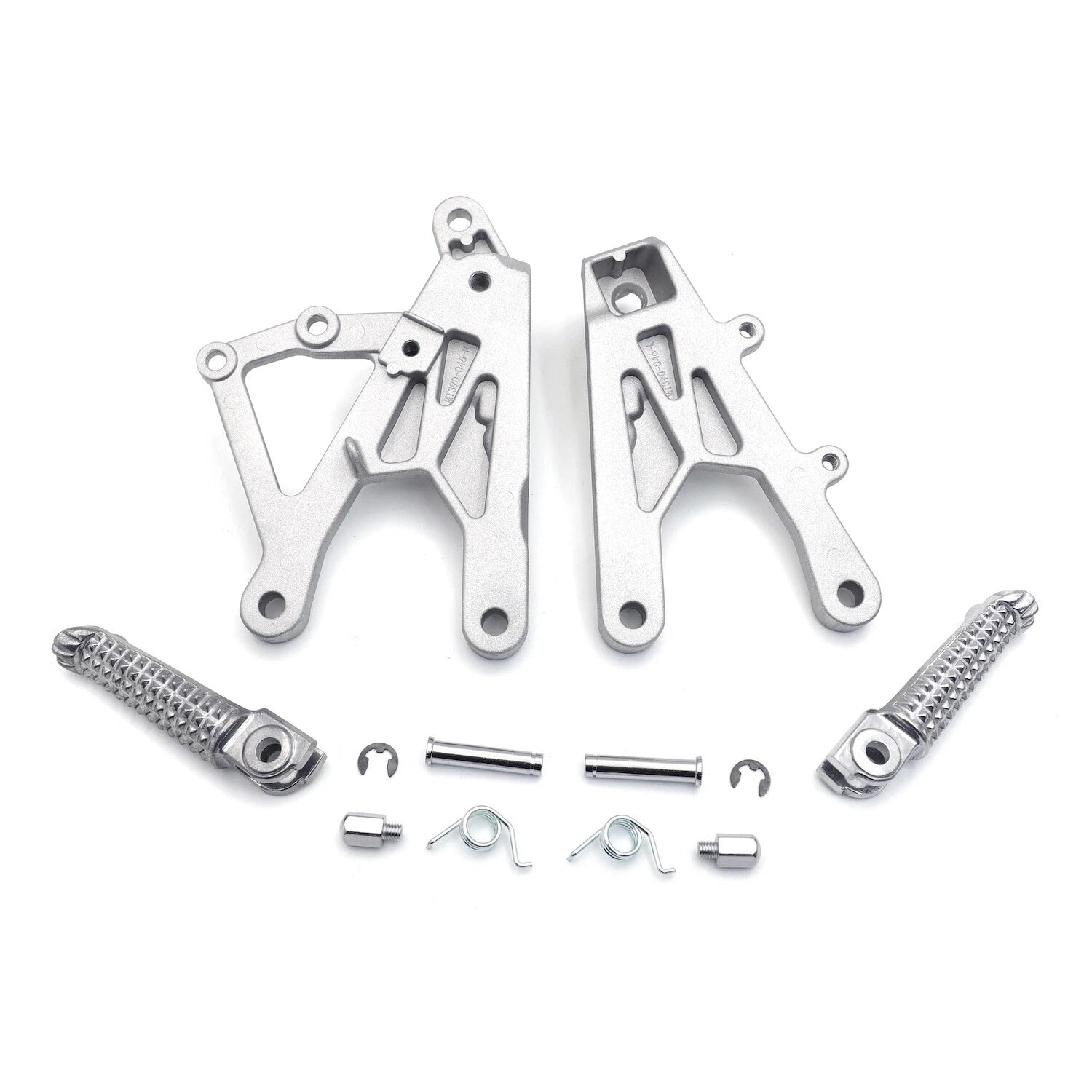 Silver Front Driver Foot Peg Rest Bracket for Yamaha YZF R1 (2015–2018)