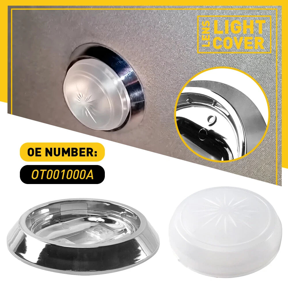 Round Dome Light Base & Lens for Chevrolet Cars (1971–1981)