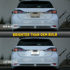 2X LED License Plate Light Rear Tag Lamp Assembly for Toyota Venza (2009–2013)