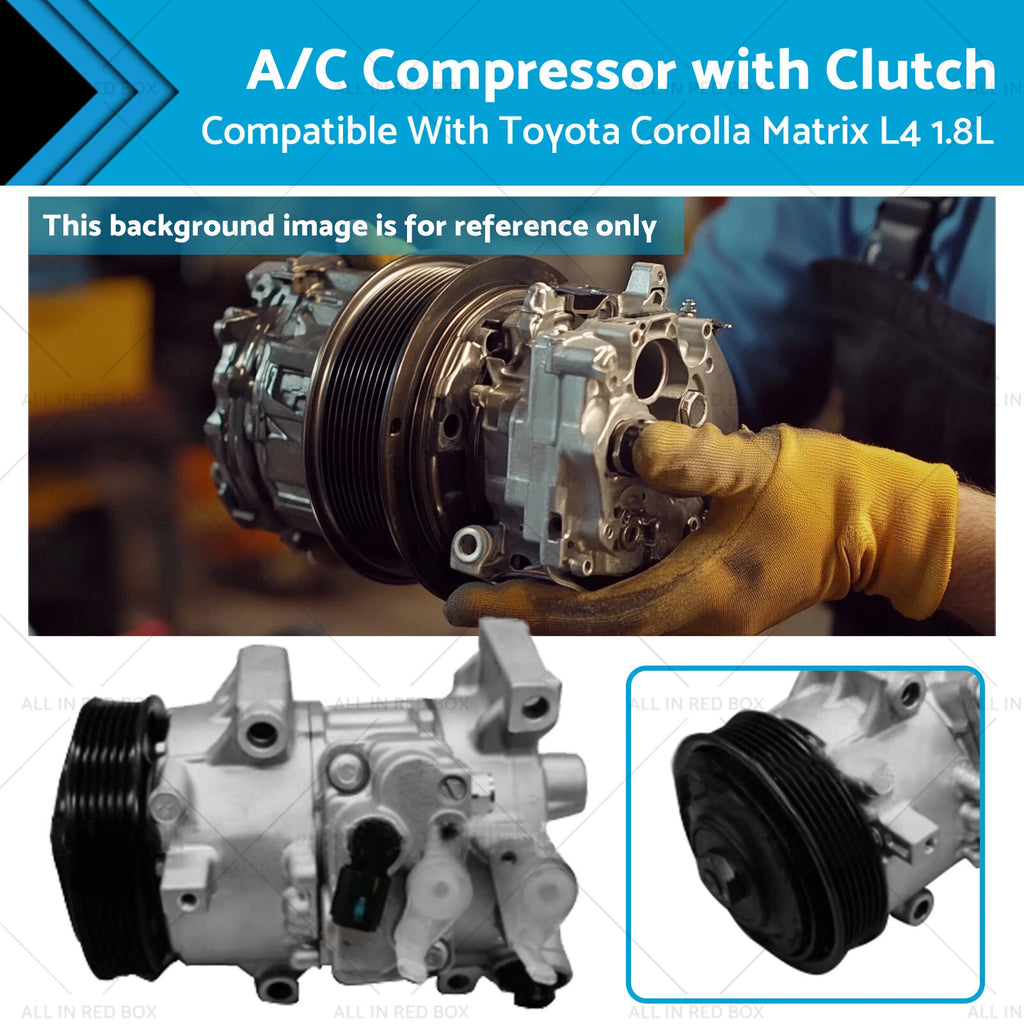 A/C Compressor with Clutch for Toyota Corolla 1.8L (2011–2014)
