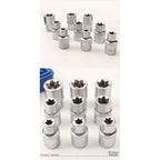 14-Piece Metric Socket Set for Automotive Standard Fasteners