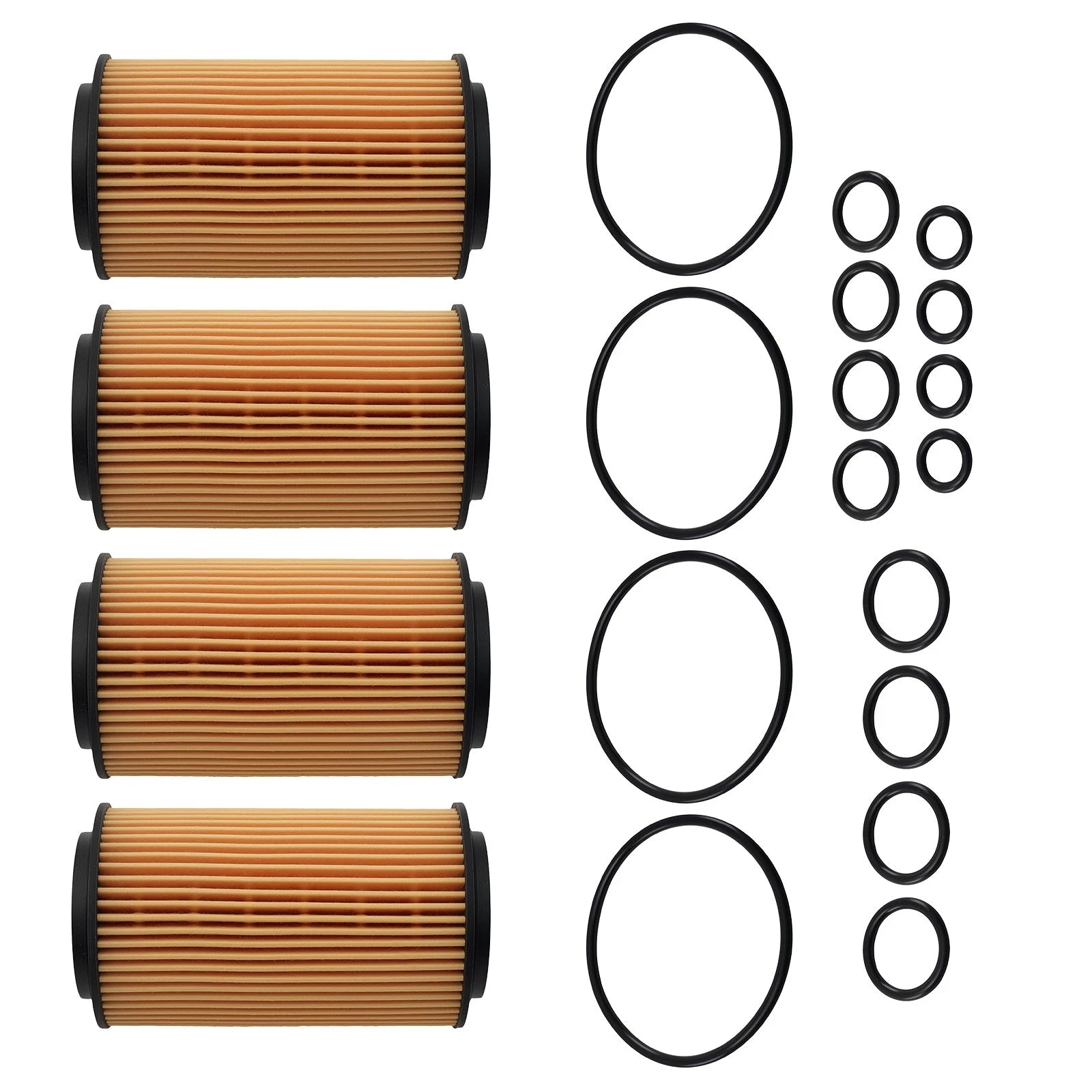 Set of 4 Engine Oil Filters for Mercedes-Benz Viano Vito (2007–2018)