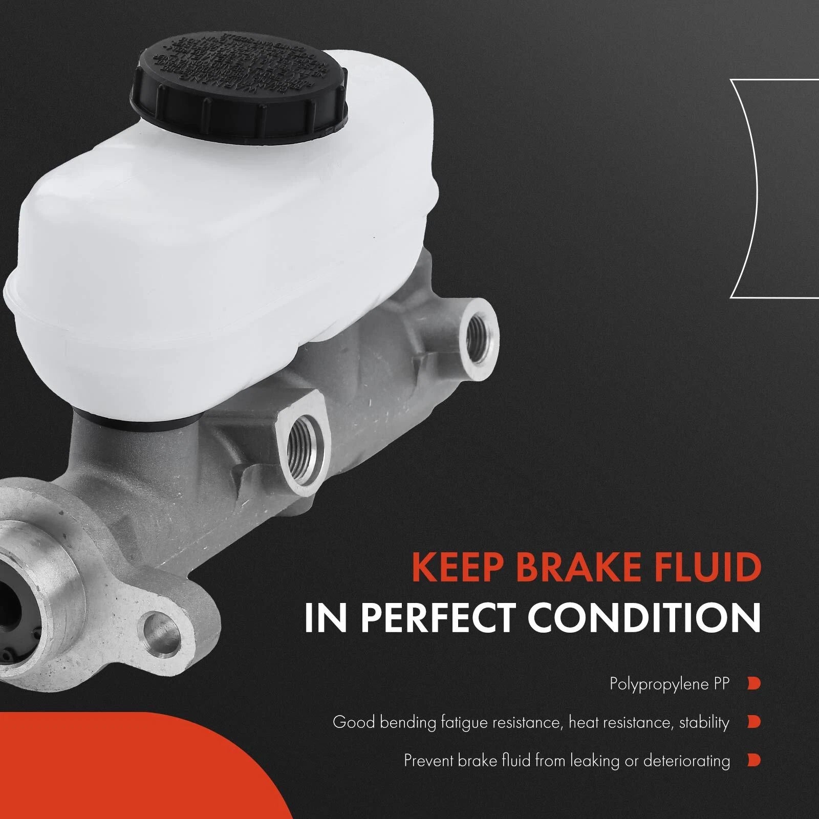 Brake Master Cylinder with Reservoir for Ford F-250 F-350 (1987–1995)