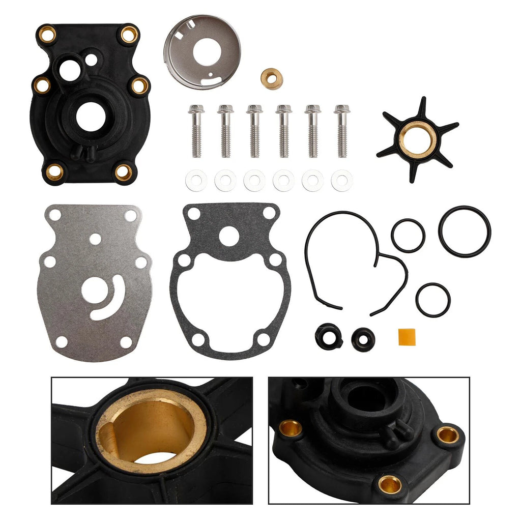 Water Pump Impeller Kit for Johnson Evinrude 25-35HP Outboard (N/A) 0393630 0393509
