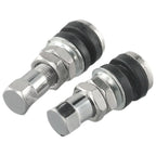 2 x Tire Valve Short Stems for Cars & Motorcycles