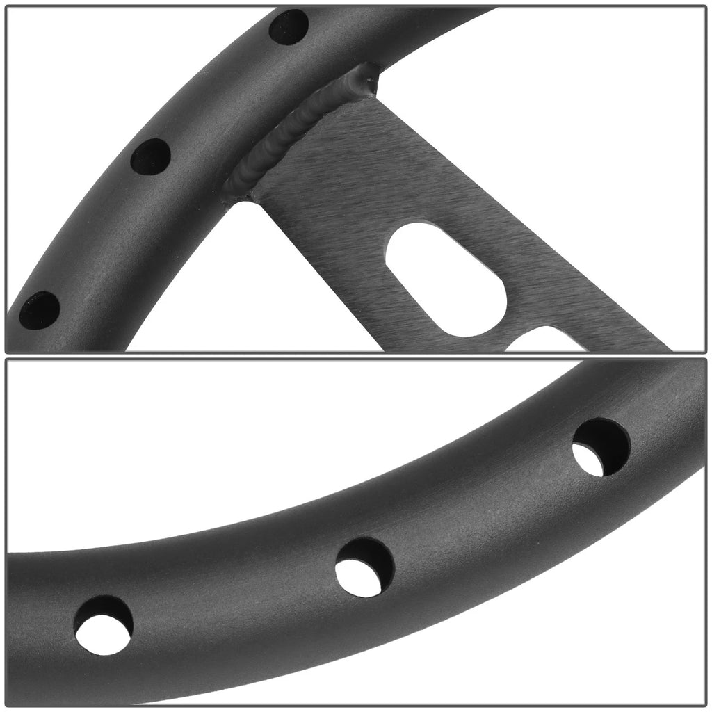 NRG RST-025MB 350mm 3-Spoke Lightweight Aluminum Steering Wheel for Universal