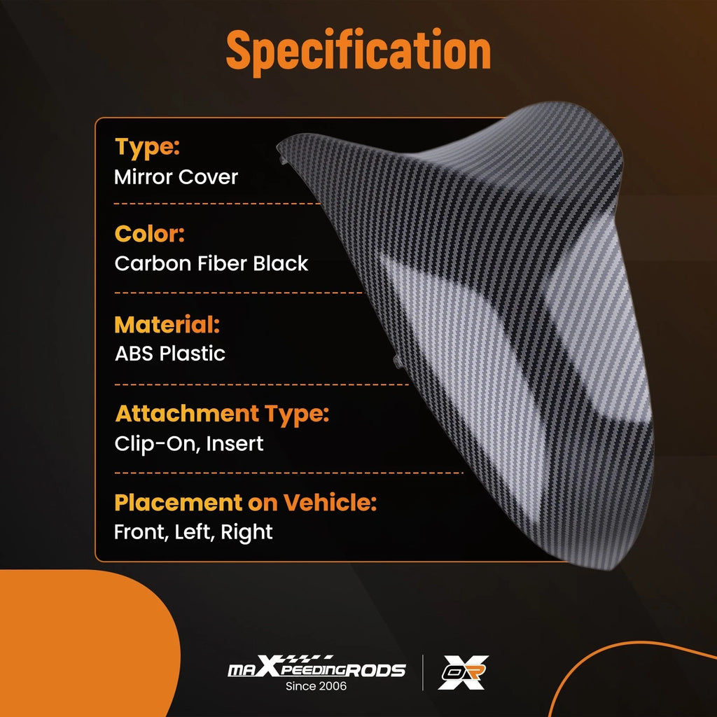 Carbon Style Mirror Cap for BMW M3 M4 M2 (2015-2020)