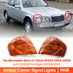 Side Marker Parking Lights Lamps for Mercedes-Benz C-Class W202 (1994–2000)