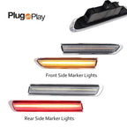 Amber Red LED Bumper Side Marker Indicator Lights for Acura TL (2004–2008)