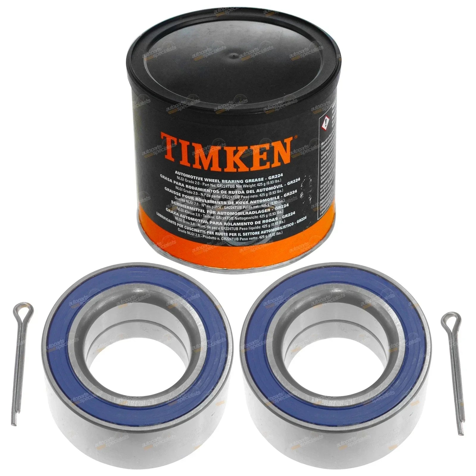 Rear Wheel Bearings + Grease for Falcon AU IRS Sedan (1998-2003)