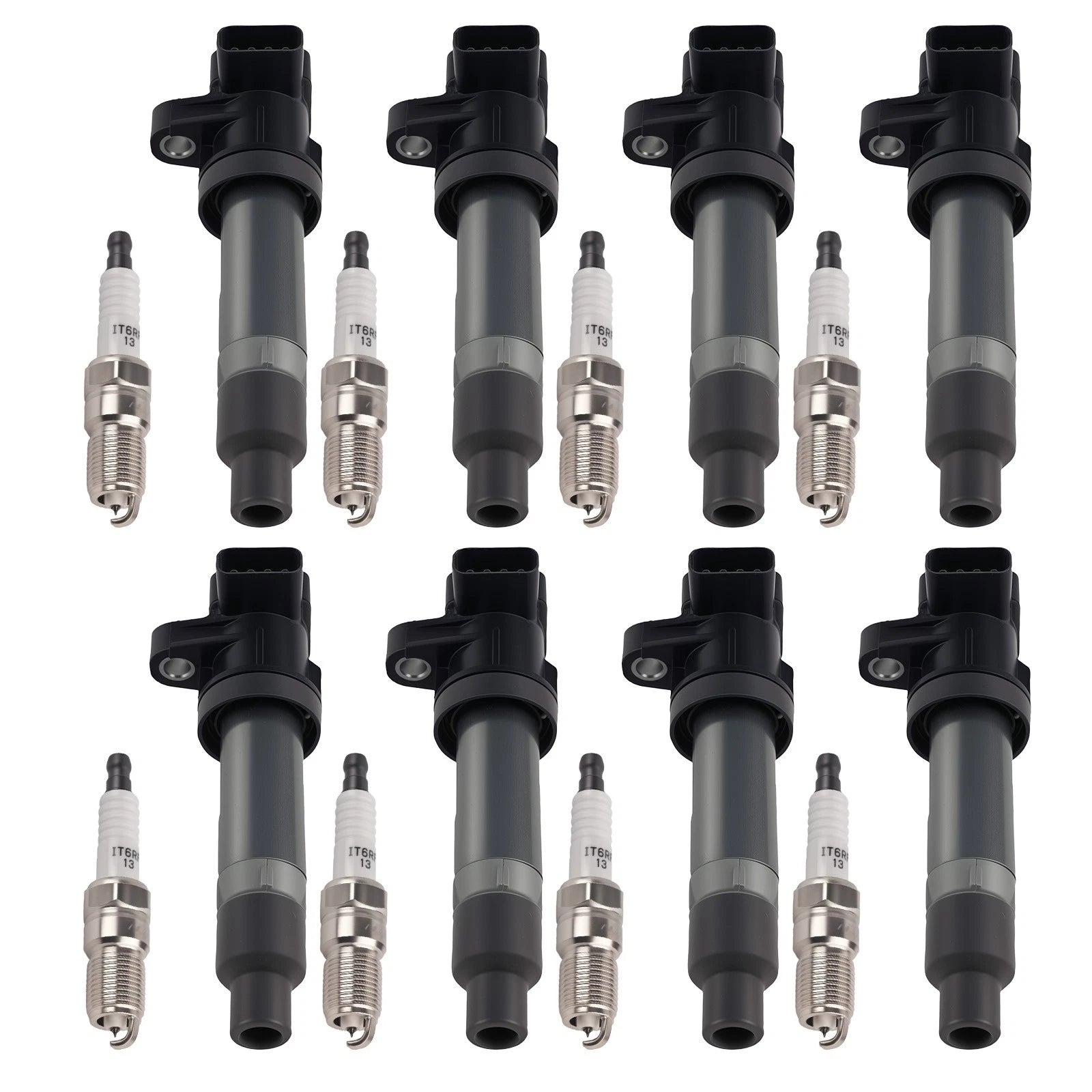 8x Ignition Coil & Spark Plugs Set for 2007-2009 Cadillac SRX 4.6L V8 12594176
