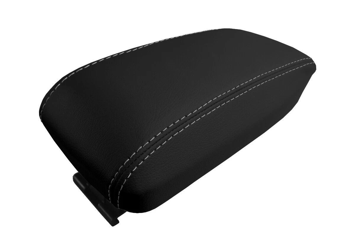 Console Lid Pull Over Cover Leather for Toyota Corolla (2014–2019) Gray Stitch