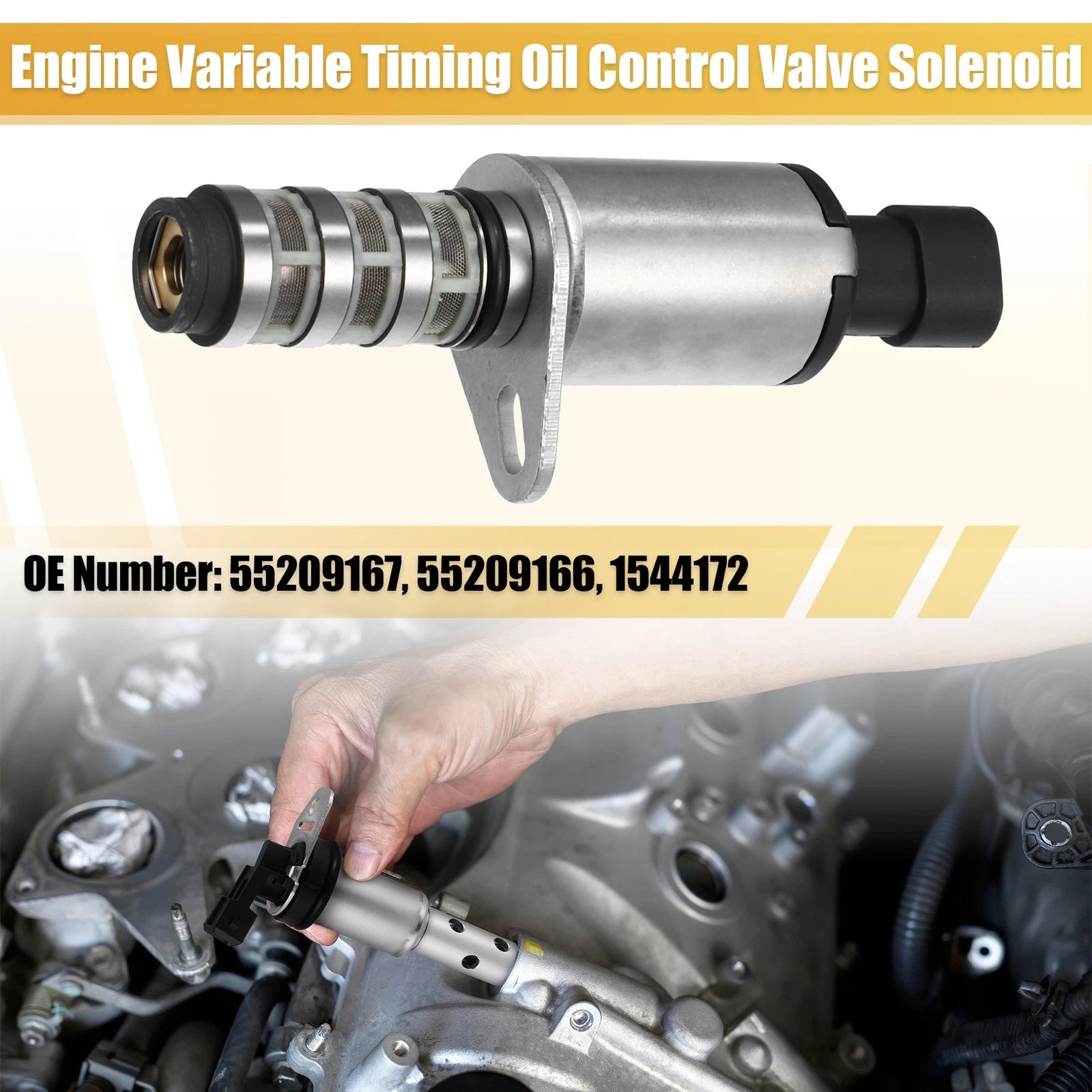 Oil Control VVT Solenoid 55209167 for Ford KA 1.2L (2008–2012) & Fiat 500 (2007–2011)