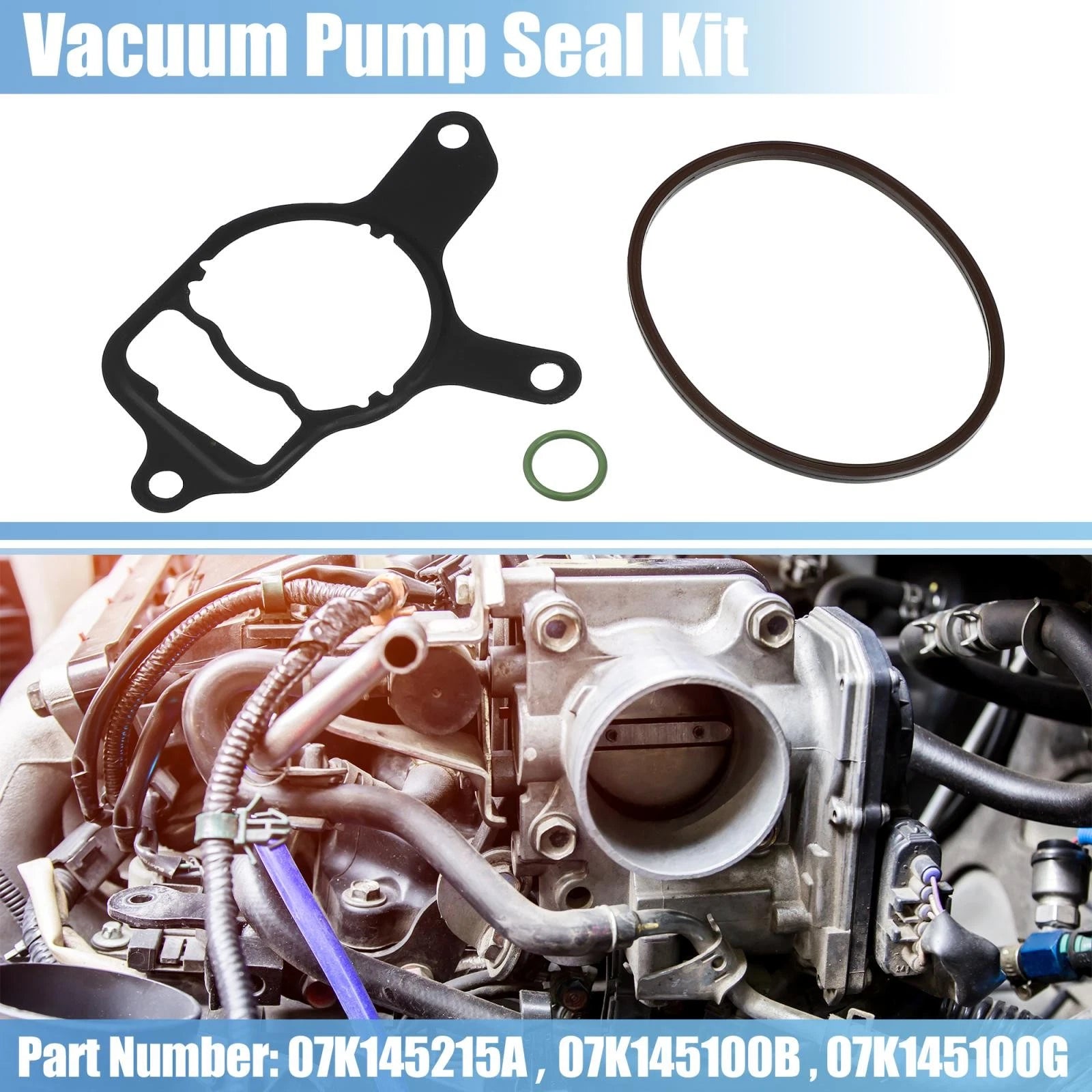 2.5L Vacuum Pump Rebuild Seal Kit for Audi VW 