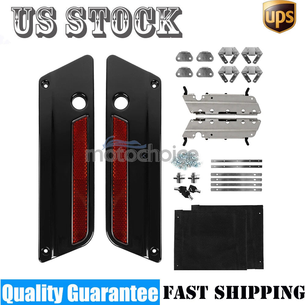 Saddle Bag Latch Lids Kit for Harley Touring Glide (1993–2013)