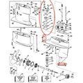 Water Pump Impeller Repair Kit for Johnson Evinrude 4HP 4.5HP 6HP 8HP (N/A)