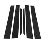 6 Pcs Door Pillar Window Trim for Toyota Prius (2005–2009) Black