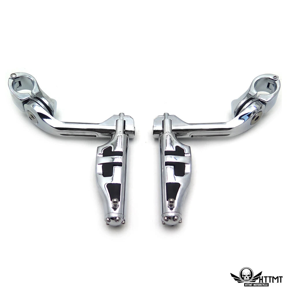 5" Flat Stiletto Foot Pegs with 1.25" Clamp for Harley Sportster